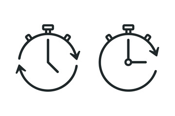 Reuse timer sign. Illustration vector