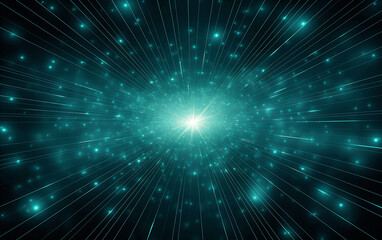 futuristic sci-fi blue light tunnel