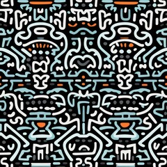 illustrator mayan pattern