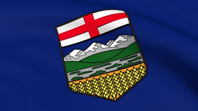 Alberta Flag Loop Background