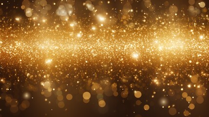 Obraz na płótnie Canvas Golden christmas particles and sprinkles for a holiday celebration new year background.