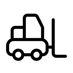forklift line icon