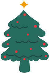 Christmas tree illustration