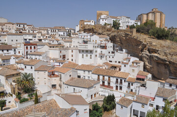 View of the city of Setenil De Las Bodegas
