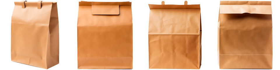 Paper bag, on white background