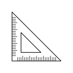 Triangle Ruler Icon For Logo And More