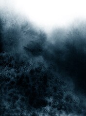 Hand painted dark blue background. Versatile artistic image for creative design projects: posters, banners, cards, covers, magazines, prints, wallpapers. Ink on paper. Artist-made art, no AI.