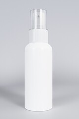 Spray Bottle mockup template 3d rendered white background clean