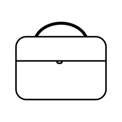 Briefcase vector icon. Bag,portfolio symbol. Flat vector sign. Simple vector illustration for graphic and web design.