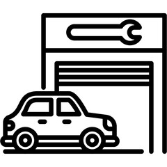 Car Repair Shop Icon