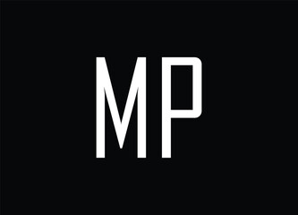MP letter logo and monogram logo
