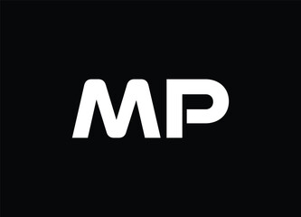 MP letter logo and monogram logo 