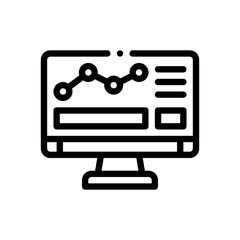 line chart line icon