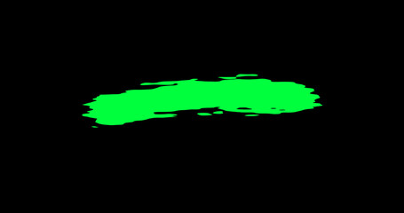 Green color brush stroke animation Brush stroke transition animation