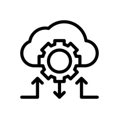 cloud line icon
