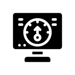 performance glyph icon