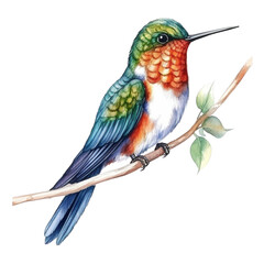 watercolor hummingbird ,watercolor illustrations