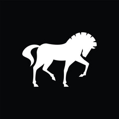 horse logo vector icon illustration