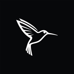 hummingbird logo vector icon illustration © Rezaalfarid204