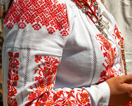 A ukrainian embroidery for females - traditional ukrainian clothing