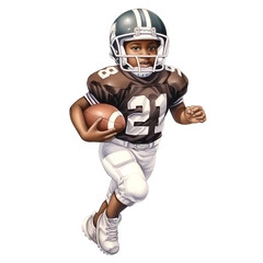 watercolor sport boy , watercolor illustrations