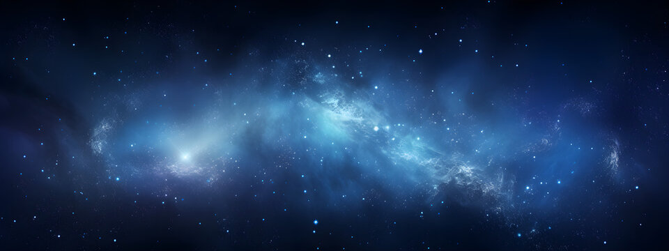 Abstract image of the Milky Way galaxy lighting up the sky at night. Transparent background.