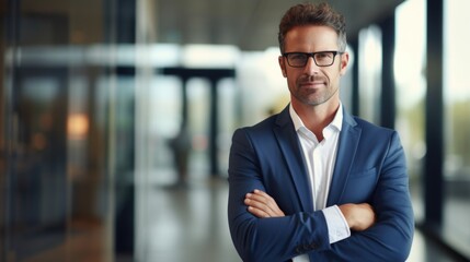 Fototapeta premium Portrait of confident businessman.