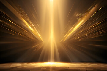 abstract gold rays background