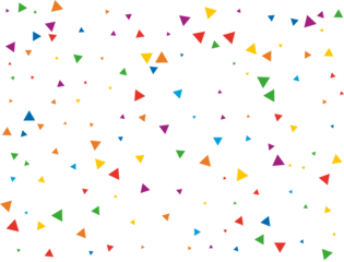 Rainbow Triangular Confetti