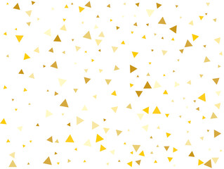 Christmas Golden Triangular Confetti