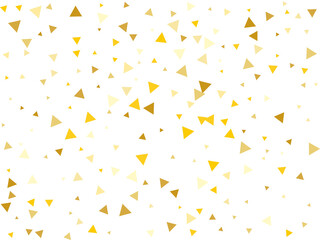 Christmas Golden Triangular Confetti