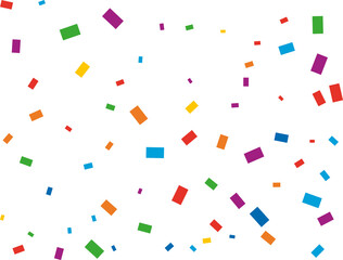 LGBT Rectangular Rainbow Confetti