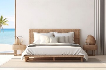 Luxurious Beachfront Bedroom with Ocean View