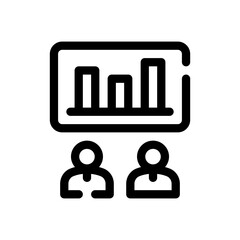 presentation line icon