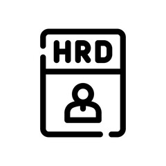 human resources line icon