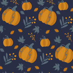Obraz na płótnie Canvas Thanksgiving pattern. Hq for web and print use.