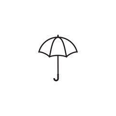 umbrella protection vector icon Illustration