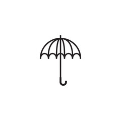 umbrella protection vector icon Illustration