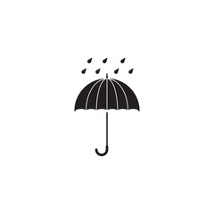 umbrella protection vector icon Illustration