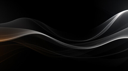 Abstract luxury black and gold wave background