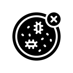 bacteria glyph icon