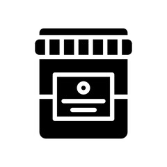 urine sample glyph icon