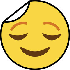 comfortable sticker emoji icon