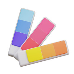 Color Palette 3D Illustration