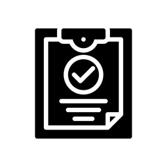 clipboard glyph icon