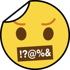 curse sticker emoji icon