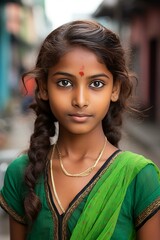 Beautiful Indian woman in traditional clothes