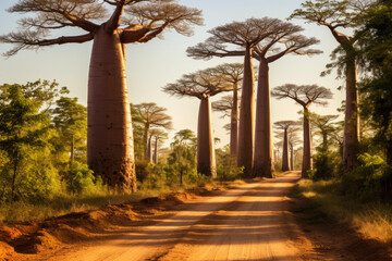 Fototapeta premium Avenue of the Baobabs, Madagascar