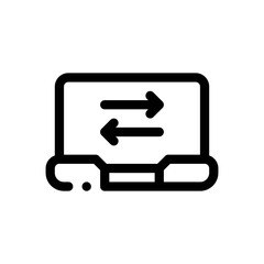 laptop line icon