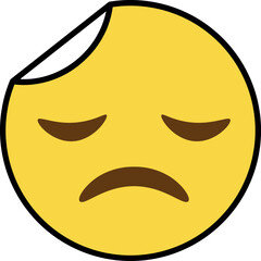sigh sticker emoji icon